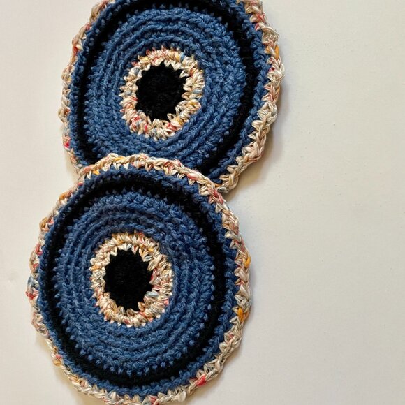 Crochet Pot Holder, Crochet Trivet, Kitchen Decor Placemats, Pot Holders July 4 - Picture 3 of 7